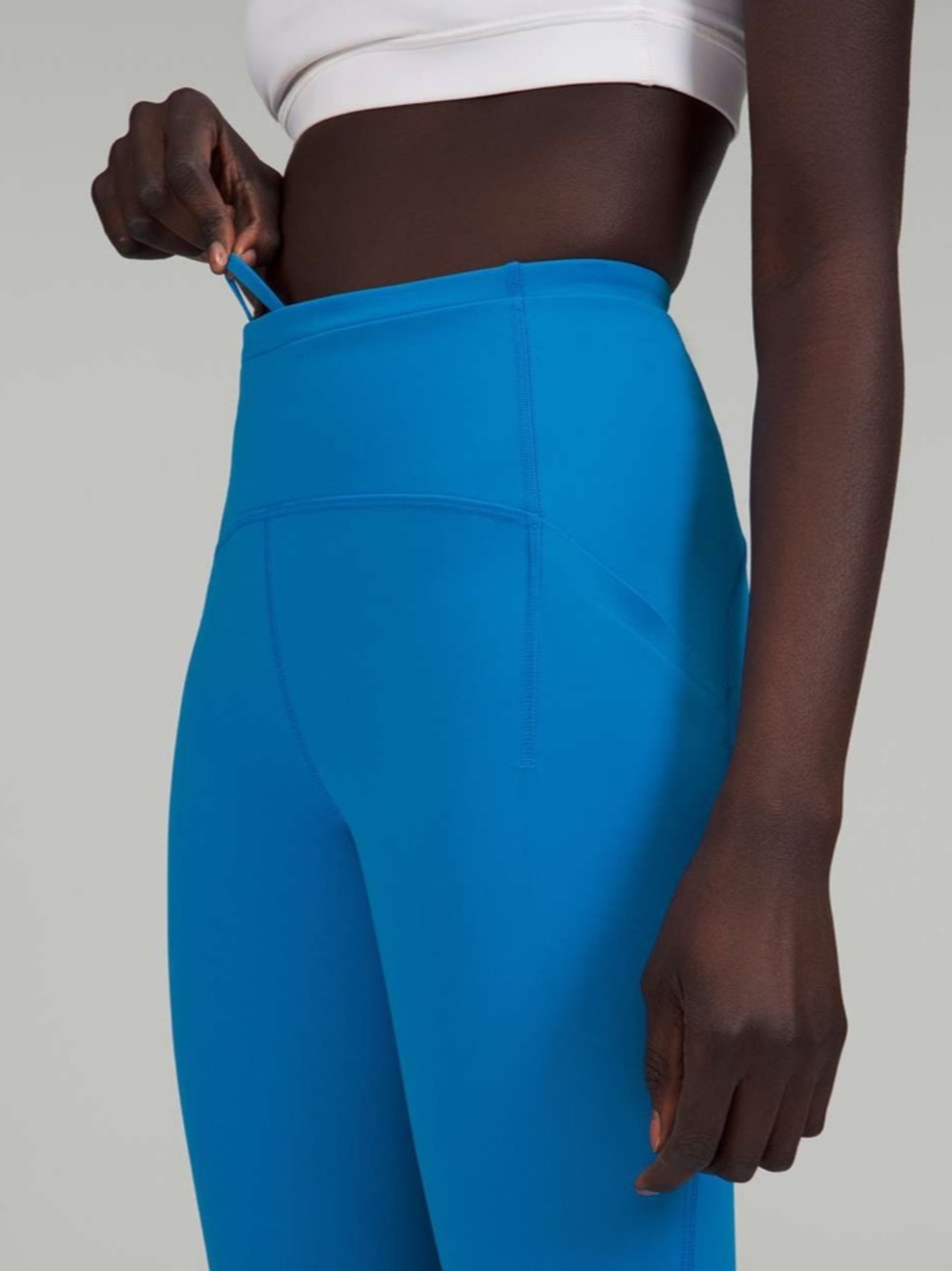 Lululemon Swift Speed High-Rise Crop 21" Blue Poolside Size 4 W6CBKS - Picture 3 of 16